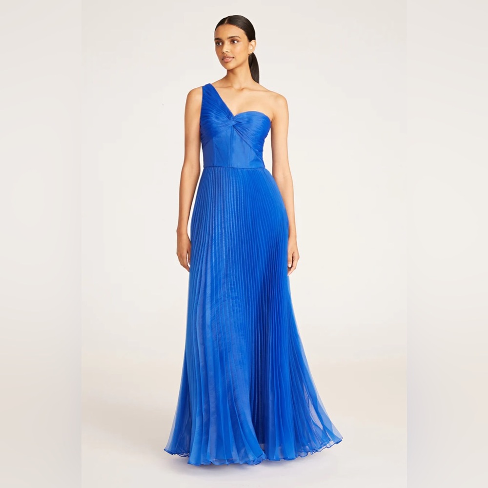 Mahlia One Shoulder Blue Gown